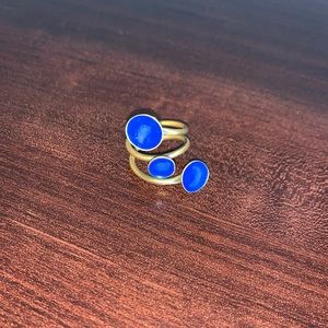 Blue & gold statement ring FREE WITH $75+ PURCHASE